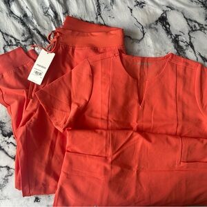 Mandala Women's Coral Top and Pants Set